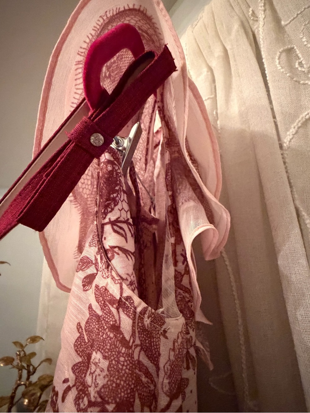 Pink Paisley Print Ruffled Dress - Picture 3 of 4